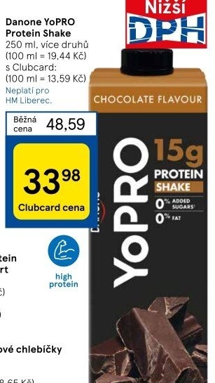 Mléčný proteinový nápoj Yopro