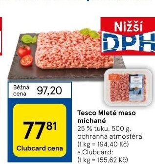 Mleté maso mix Tesco