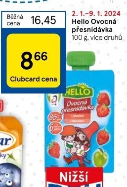 Ovocná kapsička Hello