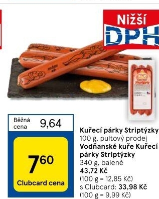 Párky kuřecí striptýzky
