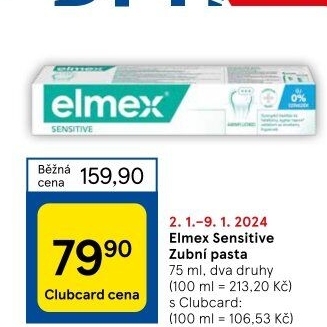 Pasta na zuby Sensitive Elmex