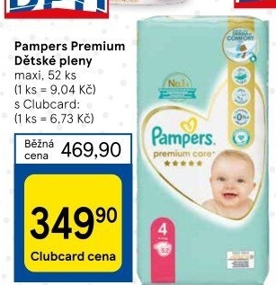 Pleny dětské Pampers Premium Care