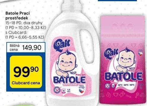 Prací prostředky Batole Qalt