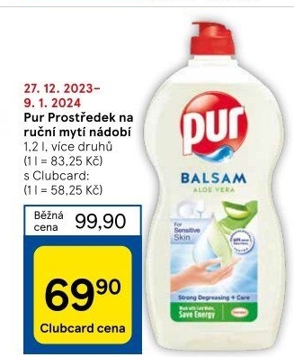 Prostředek na nádobí Pur