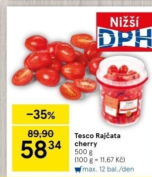 Rajčata cherry Tesco