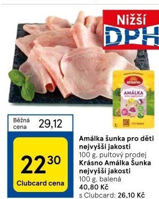 Šunka Amálka nejvyšší jakosti Krásno