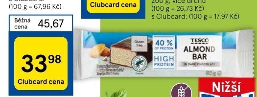 Tyčinka High Protein Tesco