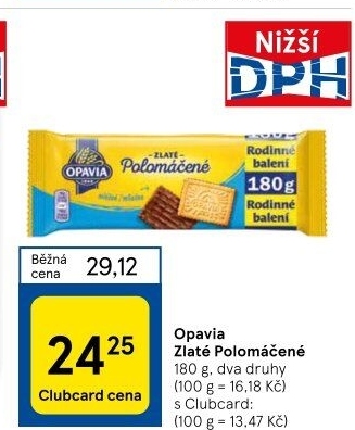 Zlaté polomáčené Opavia