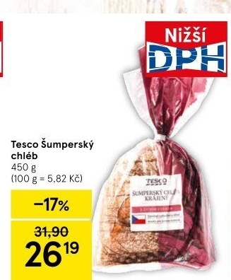 Chléb Šumperský Tesco