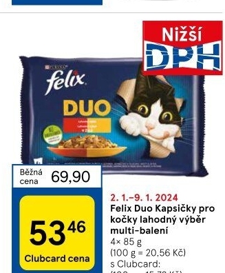 Kapsičky pro kočky Duo Felix Purina