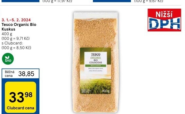 Kuskus Tesco Organic
