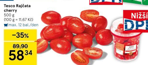 Rajčata cherry Tesco