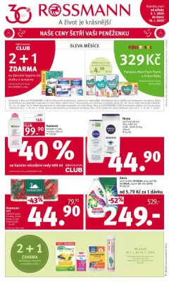 akční leták ROSSMANN drogerie 3.1.2024-16.1.2024
