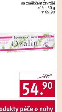 Krém na změkčení kůže levandulový Ozalin