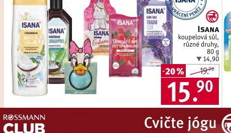 Sůl do koupele Isana