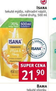 Tekuté mýdlo Isana - náhradní náplň