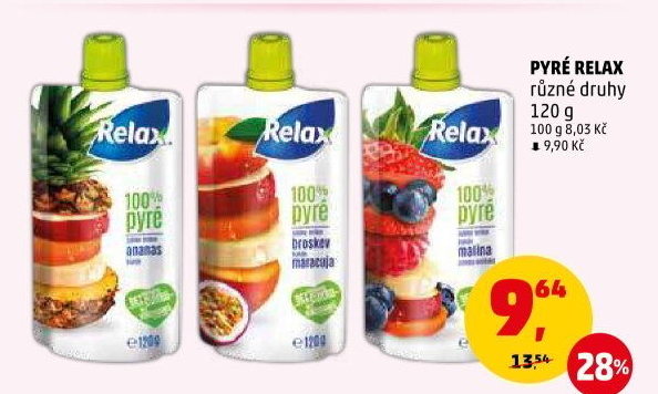 Kapsička ovocné pyré Relax