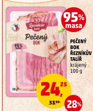 Pečený bok Řezníkův talíř