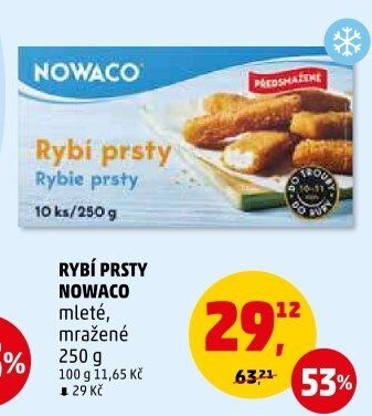 Rybí prsty předsmažené mražené Nowaco