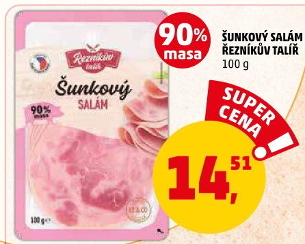 Salám šunkový Řezníkův talíř