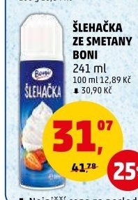 Šlehačka ve spreji Boni