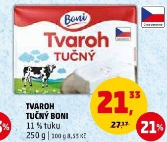Tvaroh tučný Boni