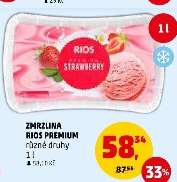 Zmrzlina ve vaničce Premium Rios