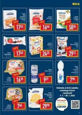 akční leták BILLA 3.1.2024-9.1.2024