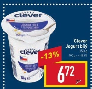 Bilý jogurt Clever