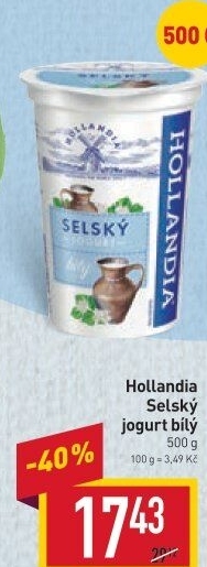 Bílý jogurt selský Hollandia