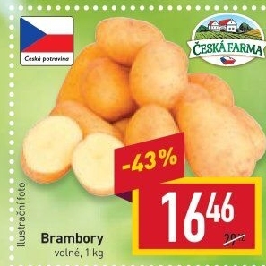 Brambory konzumní Česká farma