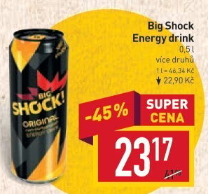 Energetický nápoj Big Shock