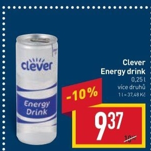 Energy nápoj drink Clever