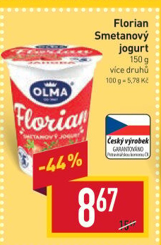 Jogurt smetanový Florian Olma