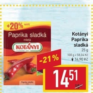 Koření Paprika sladká Kotányi