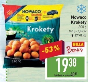 Krokety mražené Nowaco