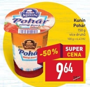 Mléčný Pohár Mlékárna Kunín