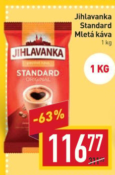 Mletá káva Standard Jihlavanka