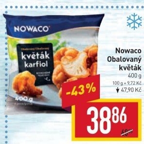 Obalovaný květák mražený Nowaco
