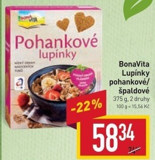 Pohankové lupínky Bonavita