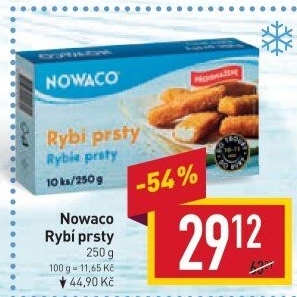 Rybí prsty předsmažené mražené Nowaco