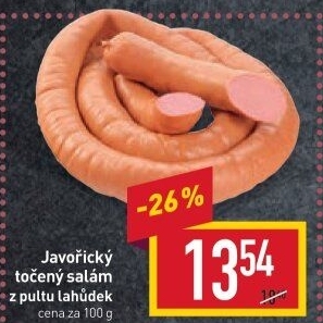 Salám javořický točený