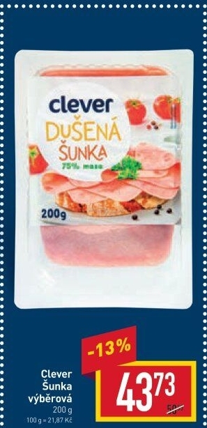 Šunka dušená výběrová Clever