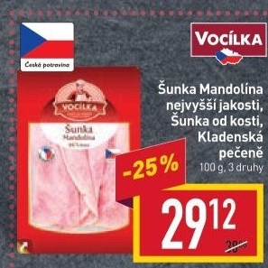 Šunka nejvyšší jakosti Mandolína Vocílka