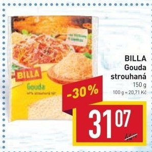 Sýr strouhaný Gouda Billa