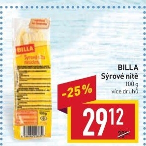 Sýrové nitě Billa