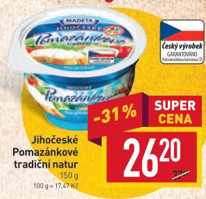 Tradiční pomazánkové Jihočeské Madeta