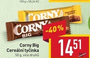 Tyčinka cereální BIG Corny