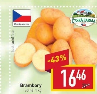 Brambory konzumní Česká farma