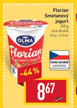 Jogurt smetanový Florian Olma